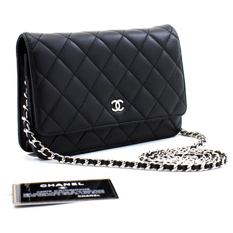 cartera chanel original png|Chanel cartera negra.